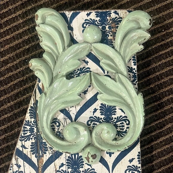 Studio Decor Blue and White Wall Art Letter 'M' - Picture 4 of 6